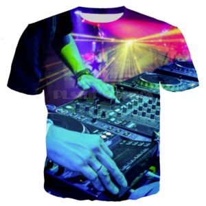 DJ Equipment 3D Print T-Shirts Exclusive DJ Fashion T-Shirts