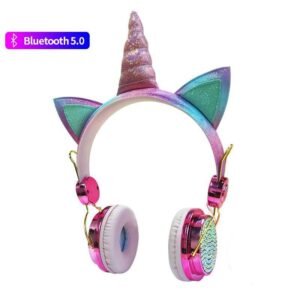 Wireless Bluetooth Unicorn Headphones with Microphone Gadgets & Gifts Headphones