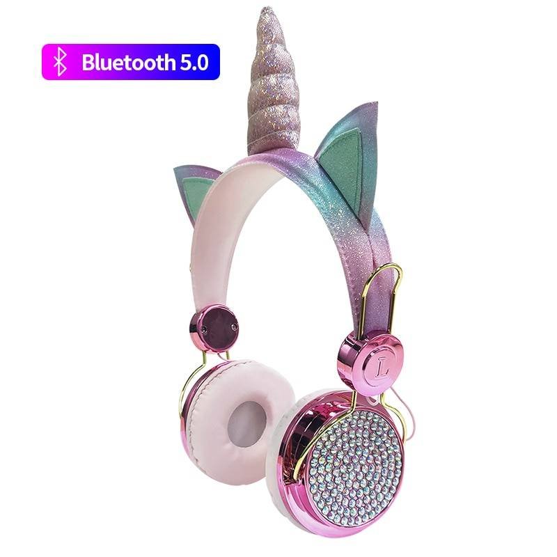 Wireless Bluetooth Unicorn Headphones with Microphone Gadgets & Gifts Headphones