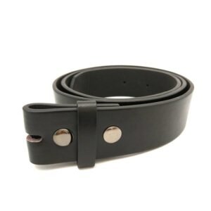 Black PU Leather Belt (without Buckle) Belts & Belt Buckle Jewellery & Watches