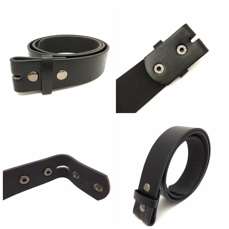 Black PU Leather Belt (without Buckle) Belts & Belt Buckle Jewellery & Watches