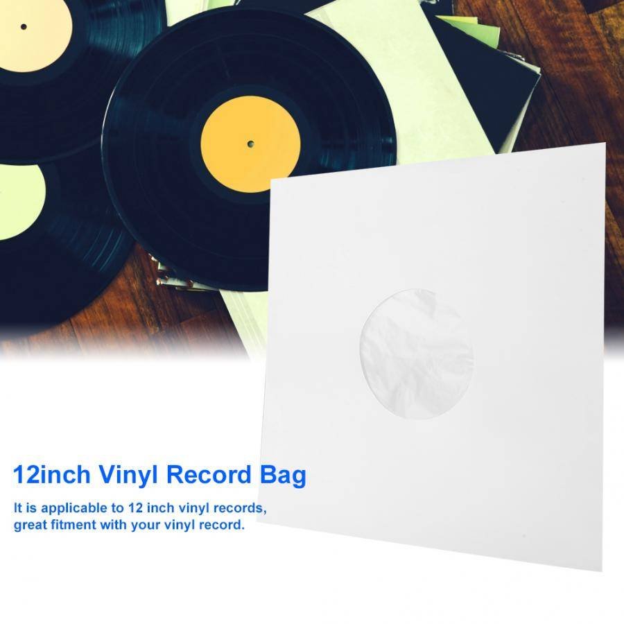 20PCS 12inch paper Vinyl Record Cover Anti-Static CD Player Protective Case with Inner Bag tornamesa para discos de vinilo Record Sleeves DJ Tools