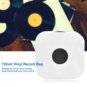 20PCS 12inch Vinyl Record Protecter White Plastic Bag Anti-Static CD Player Record Sleeves Protective Case Cover Record Sleeves DJ Tools