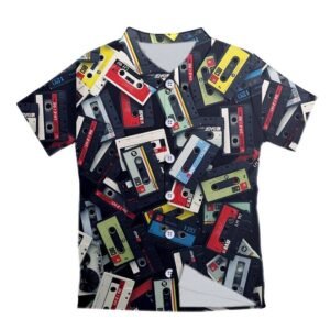 Retro Cassette 3D Blouse Blouse Exclusive DJ Fashion