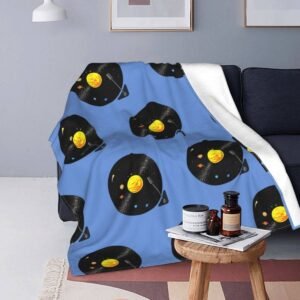 Solar System Vinyl Record Blanket Blankets Home Decoration
