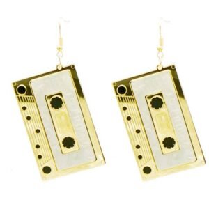 Retro Tape Cassette Dangle Earrings Earrings Jewellery & Watches